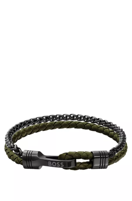 Sleek bracelet with polished hardware details