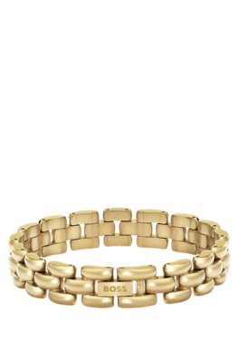 Boss Polished bracelet with engraved logo detail armband dam – bild 2