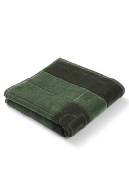 Serviette de toilette en coton à monogramme Double B