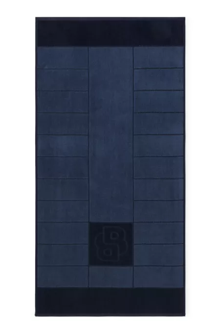 Handtuch aus Baumwolle mit eingewebtem Double-B-Monogramm