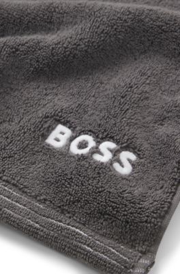 BOSS - Handtuch aus Baumwolle mit Kontrast-Logo-Stickerei