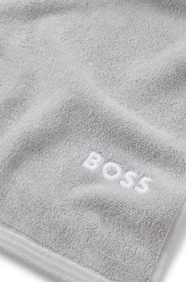 BOSS - Handtuch aus Baumwolle mit Kontrast-Logo-Stickerei