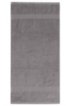 Hand towel in combed Aegean cotton with ribbed border, Silver