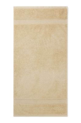Logo hand towel in Aegean cotton, Beige