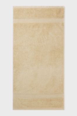 Logo hand towel in Aegean cotton, Beige