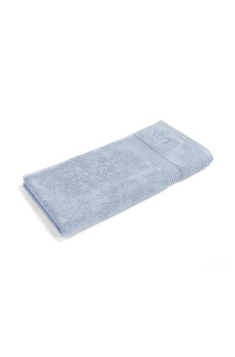 Handtuch aus ägäischer Baumwolle mit Logo, Hellblau
