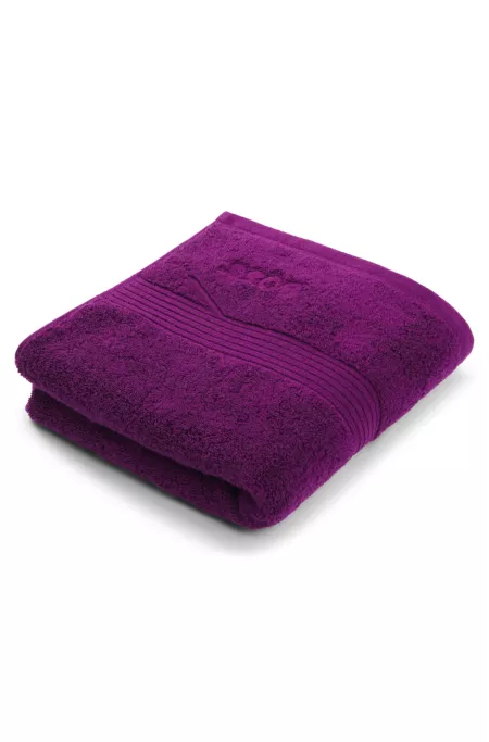 Logo hand towel in Aegean cotton