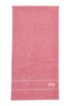 Finest Egyptian cotton hand towel with logo border, light pink