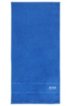 Finest Egyptian cotton hand towel with logo border, Blue