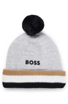 BOSS - Bonnet pour bébé avec pompon et cache-oreilles