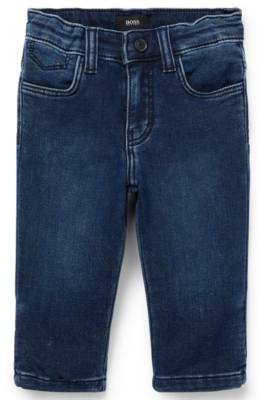 Jean Regular Fit pour enfant en denim molleton de coton mélangé
