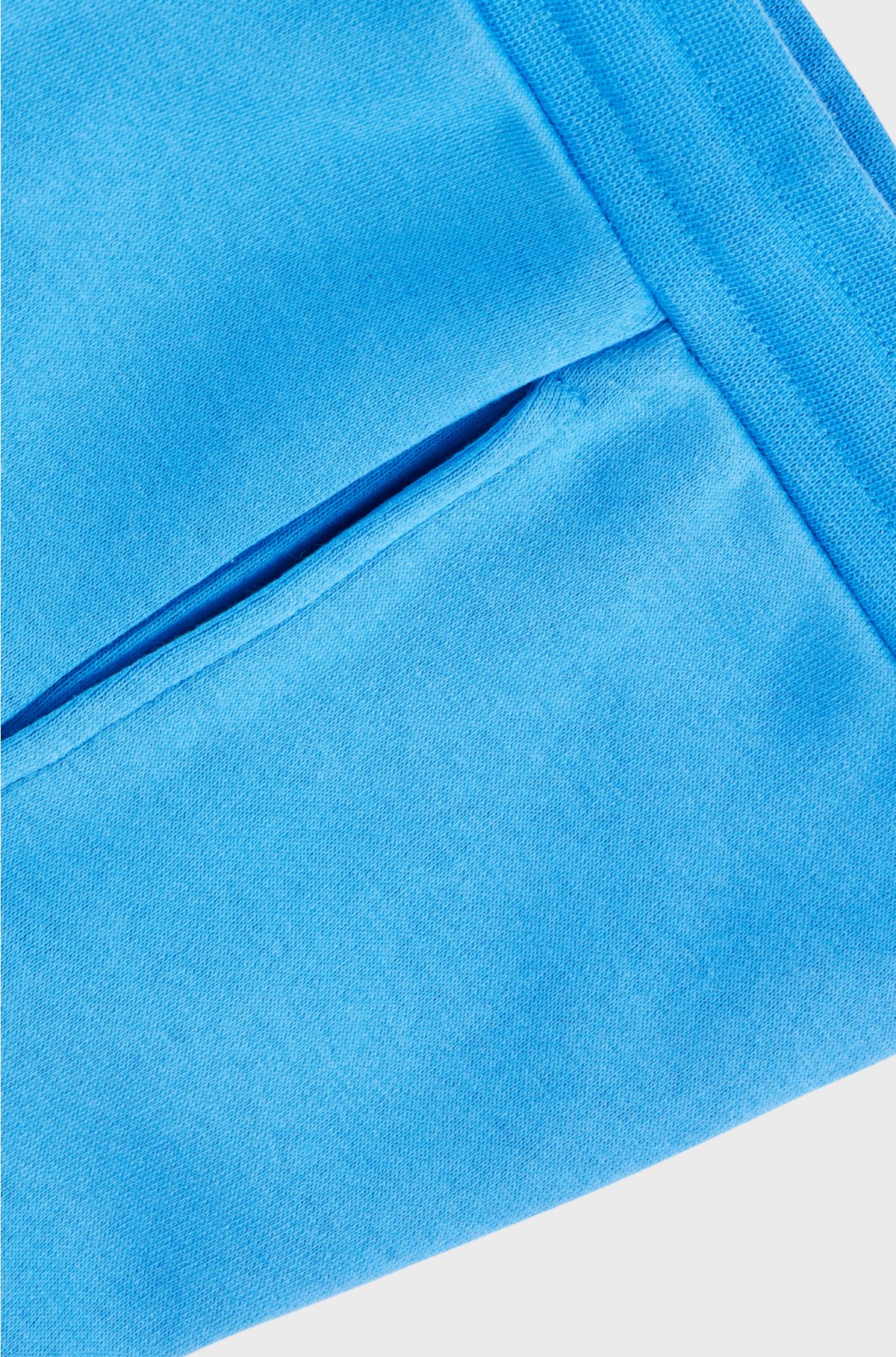 Kids' cotton-blend tracksuit bottoms with vertical logo, Blue