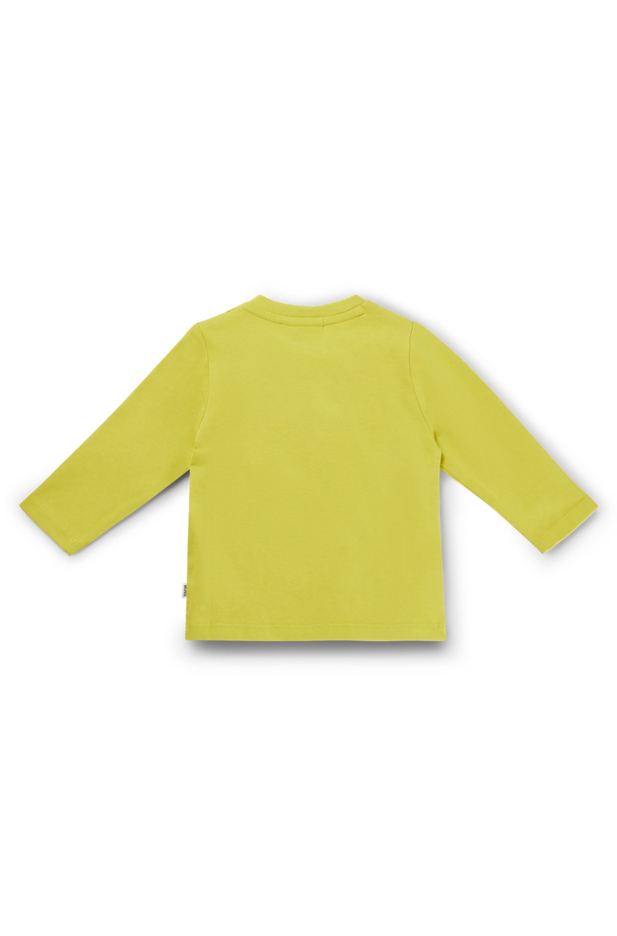 Kids' long-sleeved T-shirt in cotton with logo artwork, Green