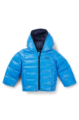 Doudoune réversible pour enfant, avec logos
