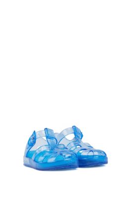 BOSS - Kids' jelly sandals with logo print