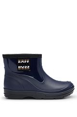 Kids' rain boots with branded label, Dark Blue