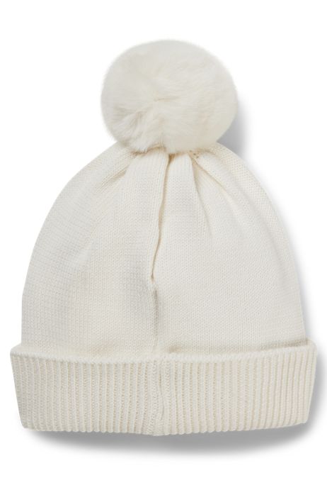 Bonnet pour enfant en maille de coton avec logo scintillant HUGO BOSS Fille Accessoires Bonnets & Chapeaux Bonnets 