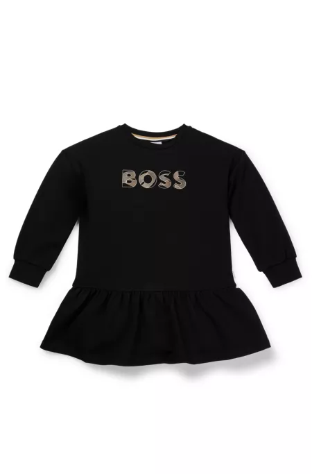 Robe à manches longues et logo artistique pour enfant