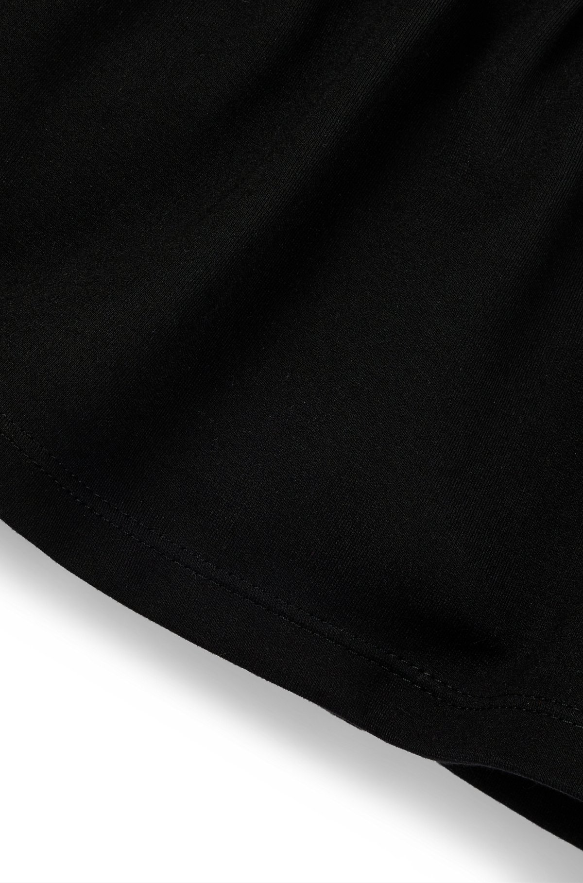 키즈 로고 아트워크 롱 슬리브 드레스, 블랙