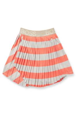 Jupe plissée pour enfant avec taille griffée