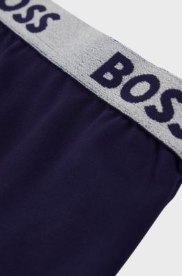 Kids' skirt with contrast piping and logo, Dark Blue