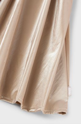 Kids' skater skirt with drawstring waist, Gold