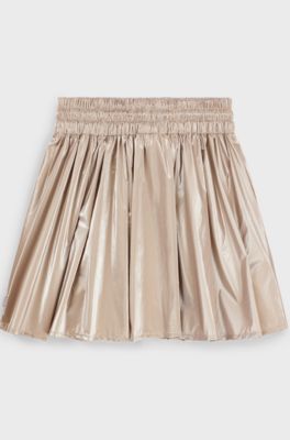 Kids' skater skirt with drawstring waist, Gold