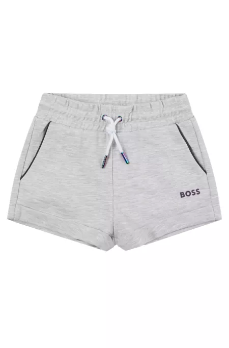 Short pour enfant, avec poches en mesh et logo imprimé