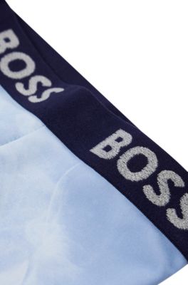 Kids' super-stretch leggings with all-over print, Light Blue