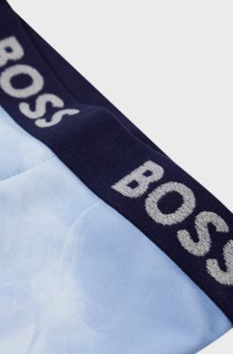 Kids' super-stretch leggings with all-over print, Light Blue