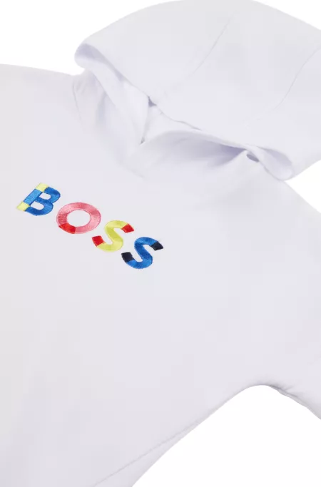 Sweat à capuche pour enfant, avec logo 3D et fermeture éclair latérale