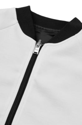 HUGO BOSS Fille Vêtements Pulls & Gilets Gilets Cardigans Cardigan zippé réversible avec logos pour enfant 