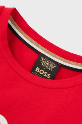 BOSS x Looney Tunes kids' T-shirt with Lola Bunny artwork, Red
