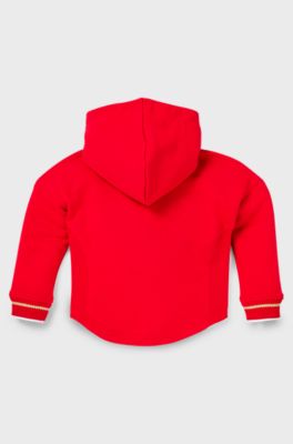 BOSS x Looney Tunes kids' hoodie with Lola Bunny artwork, Red