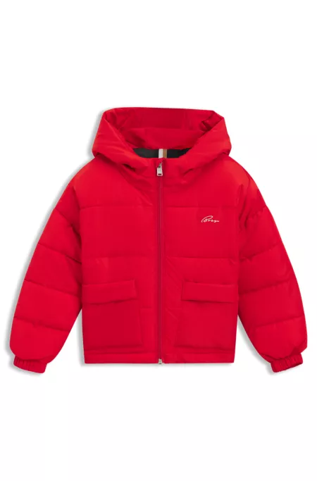 Veste à capuche pour enfant, avec logos embossés et imprimés