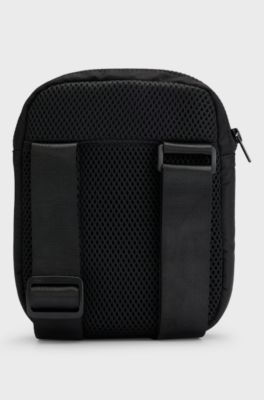 Pochette pour enfant avec finitions en mesh et logo, Noir