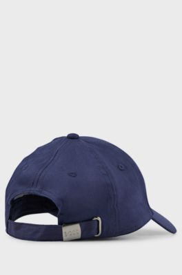 Kids' cap in cotton twill with gold-tone logo, Dark Blue