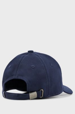 Kids' cap in cotton twill with 3D logo, Dark Blue