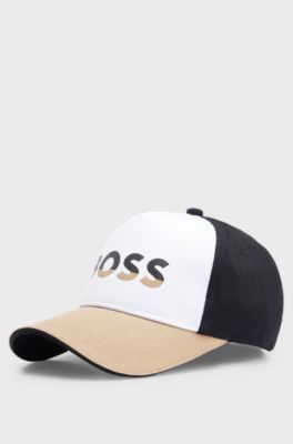 Kids' colour-blocked cap with two-tone logo, Brown