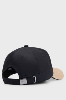 Kids' colour-blocked cap with two-tone logo, Brown