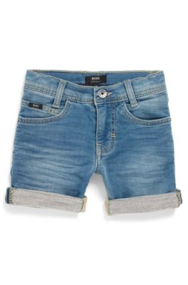 boss denim shorts