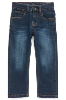 Kids' regular-fit jeans in stretch denim