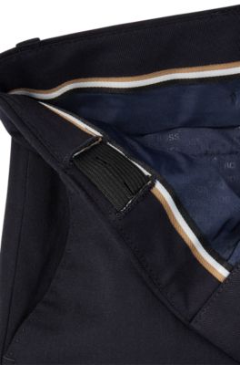 Kids' suit trousers in stretch wool, Dark Blue