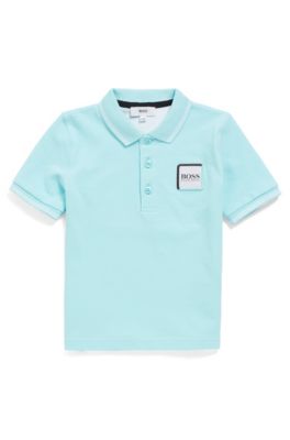 Kids' polo shirt with embroidered logo 