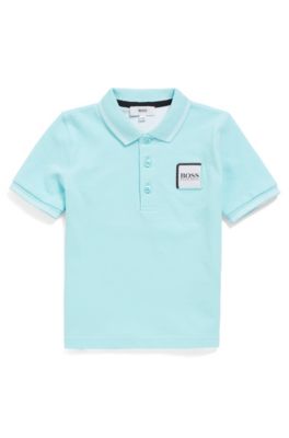 hugo boss light blue polo shirt