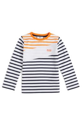 BOSS - Kids' long-sleeved T-shirt with 