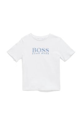 Hugo Boss Kids Football /'Inglaterra/' T-Shirt Blanco