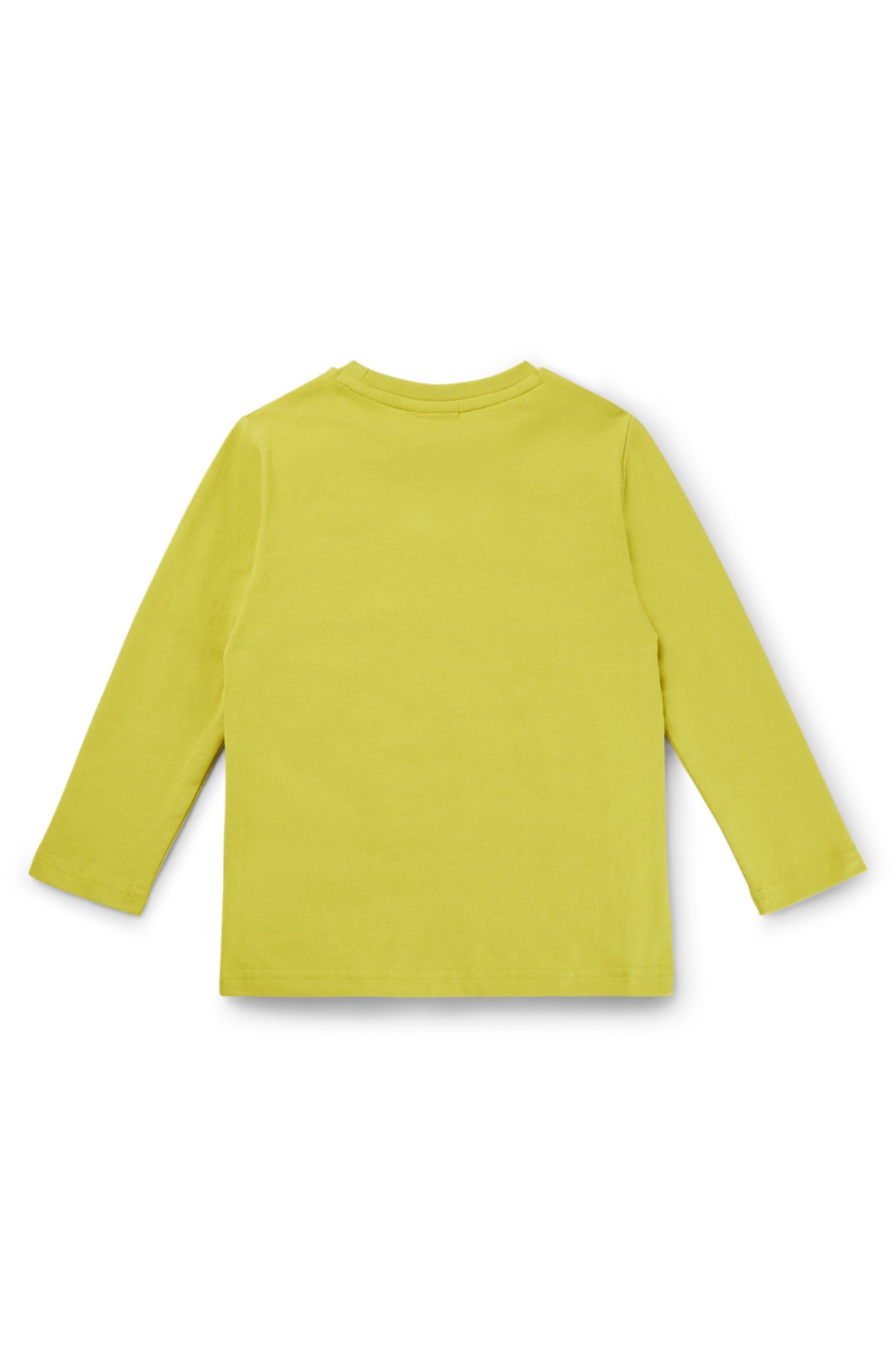 BOSS - Kids' long-sleeved T-shirt in cotton with logo print