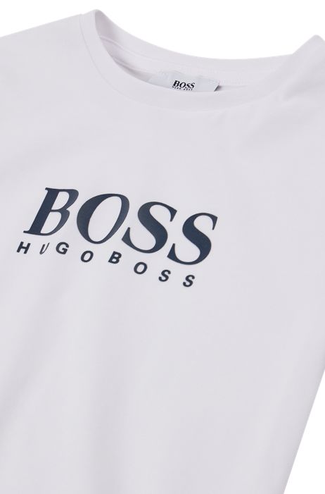 HUGO BOSS Garçon Vêtements Tops & T-shirts T-shirts Polos avec logos imprimés Polo en coton stretch pour enfant 