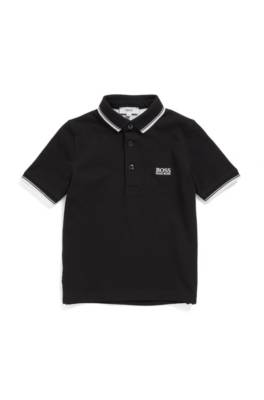 Polo pour enfant à logo imprimé en relief